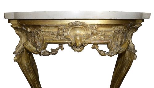 18TH CENTURY VENETIAN GILT WOOD CONSOLE TABLE - ADDITIONAL PHOTO 4