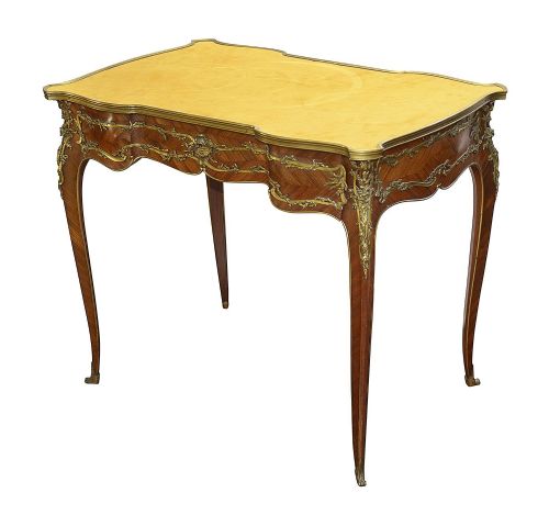 LOUIS XVI STYLE FRENCH BUREAU PLAT AFTER ZWEINER - ADDITIONAL PHOTO 1
