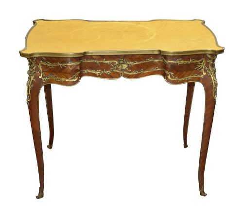 LOUIS XVI STYLE FRENCH BUREAU PLAT AFTER ZWEINER - ADDITIONAL PHOTO 2