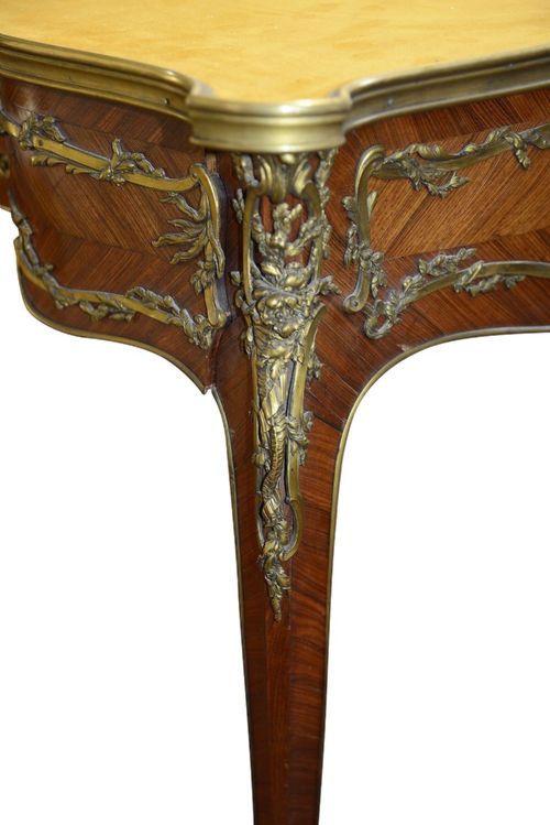 LOUIS XVI STYLE FRENCH BUREAU PLAT AFTER ZWEINER - ADDITIONAL PHOTO 3