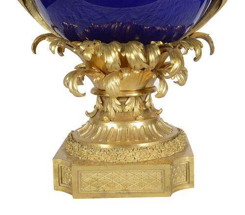 FRENCH SEVRES LOUIS XVI STYLE VASE LAMP LATE 19TH CENTURY - ADDITIONAL PHOTO 3