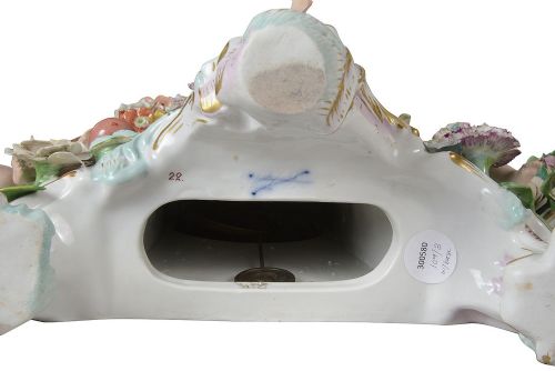 MEISSEN CLOCK GARNITURE 19TH CENTURY - ADDITIONAL PHOTO 10