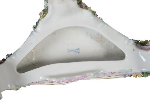 MEISSEN CLOCK GARNITURE 19TH CENTURY - ADDITIONAL PHOTO 11