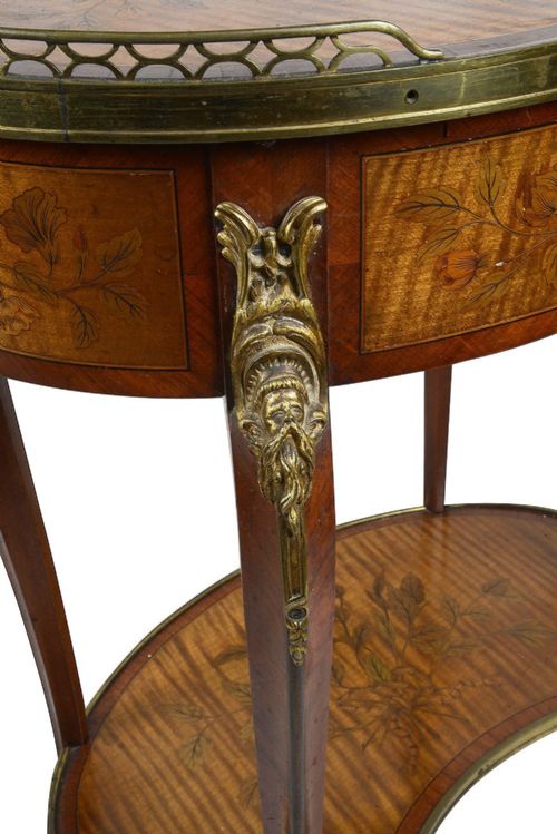 FRENCH INLAID SIDE TABLE CIRCA 1880 - ADDITIONAL PHOTO 3
