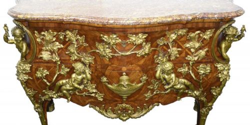 IMPORTANT 19TH CENTURY CHARLES CRESSANT INFLUENCED COMMODE - ADDITIONAL PHOTO 4
