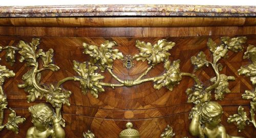 IMPORTANT 19TH CENTURY CHARLES CRESSANT INFLUENCED COMMODE - ADDITIONAL PHOTO 5