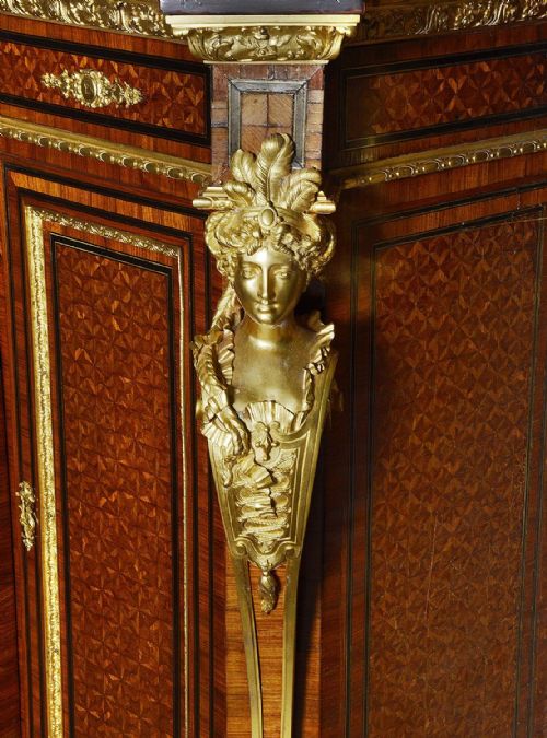 PAIR PIETRA DURA INLAID SIDE CABINETS 19TH CENTURY - ADDITIONAL PHOTO 4