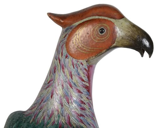 CHINESE FAMILLE ROSE PHEASANT CIRCA 1880 56CM - ADDITIONAL PHOTO 3