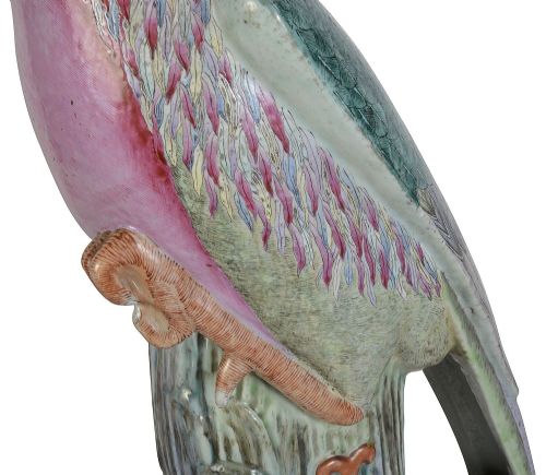 CHINESE FAMILLE ROSE PHEASANT CIRCA 1880 56CM - ADDITIONAL PHOTO 5