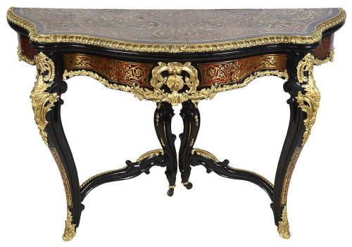 PAIR 19TH CENTURY FRENCH BOULLE CARD TABLES - ADDITIONAL PHOTO 1