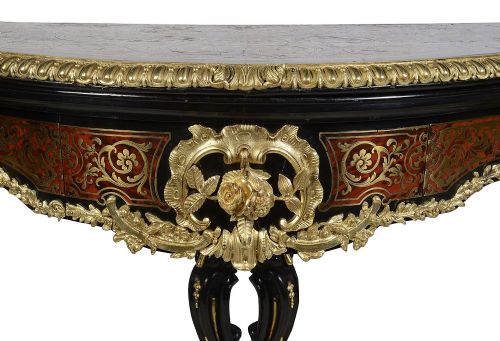 PAIR 19TH CENTURY FRENCH BOULLE CARD TABLES - ADDITIONAL PHOTO 3