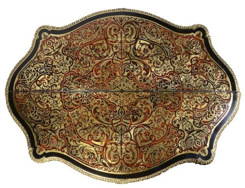 PAIR 19TH CENTURY FRENCH BOULLE CARD TABLES - ADDITIONAL PHOTO 10