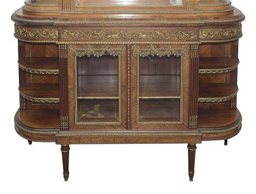 FINE FRENCH LOUIS XVI STYLE VITRINE AFTER LINKE - ADDITIONAL PHOTO 3