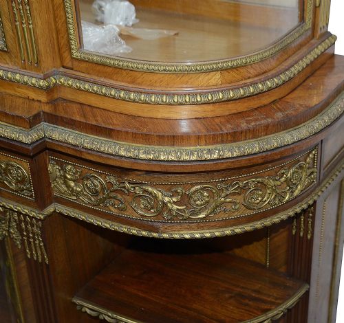 FINE FRENCH LOUIS XVI STYLE VITRINE AFTER LINKE - ADDITIONAL PHOTO 4