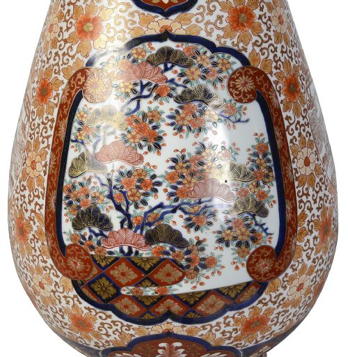 JAPANESE IMARI TWO HANDLE VASE 61CM 19TH CENTURY - ADDITIONAL PHOTO 3