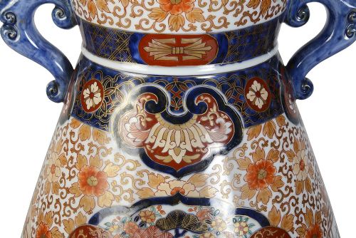JAPANESE IMARI TWO HANDLE VASE 61CM 19TH CENTURY - ADDITIONAL PHOTO 4