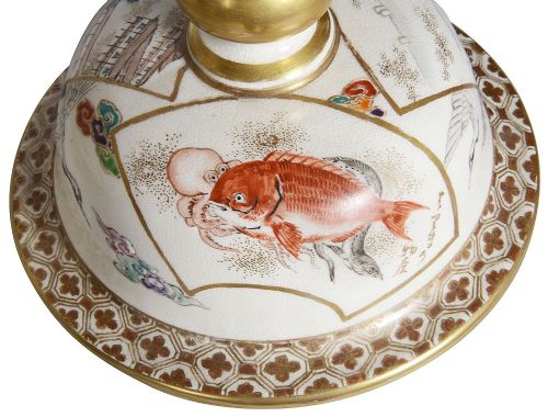LARGE SATSUMA LIDDED VASE LATE 19TH CENTURY - ADDITIONAL PHOTO 7