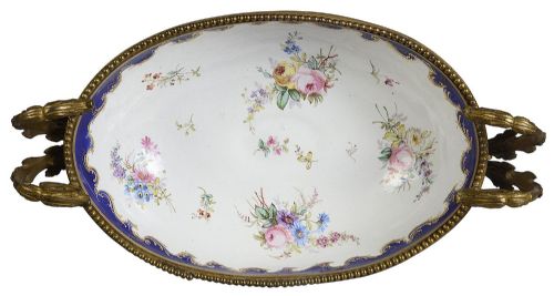 19TH CENTURY FRENCH SEVRES STYLE PORCELAIN COMPORT - ADDITIONAL PHOTO 8