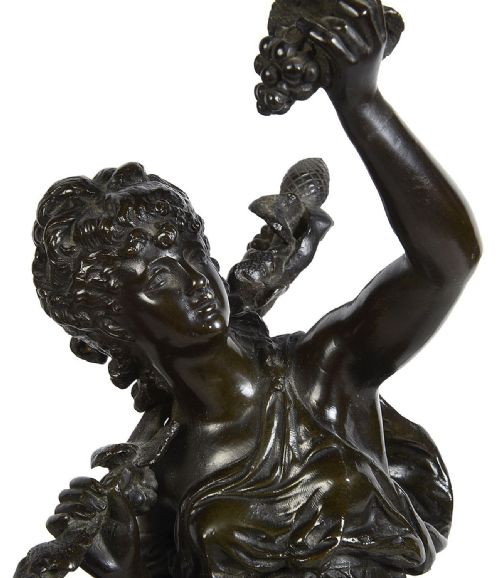PAIR 19TH CENTURY BRONZE MAIDEN STATUES LAMPS BY H MOREAU - ADDITIONAL PHOTO 3