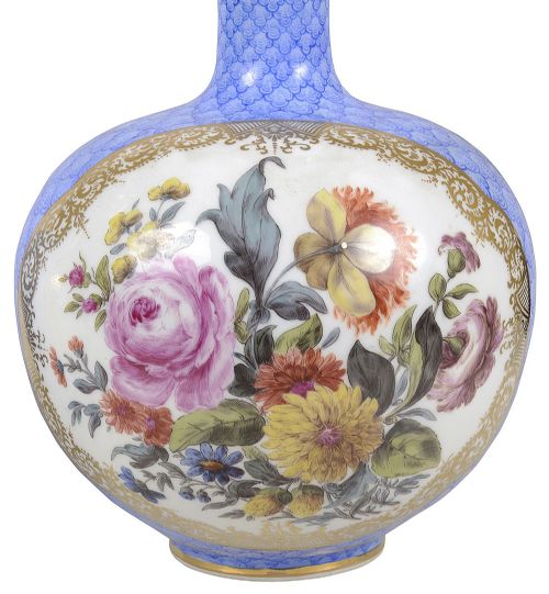 PAIR MEISSEN STYLE PORCELAIN GOURD VASES CIRCA 1890 - ADDITIONAL PHOTO 7