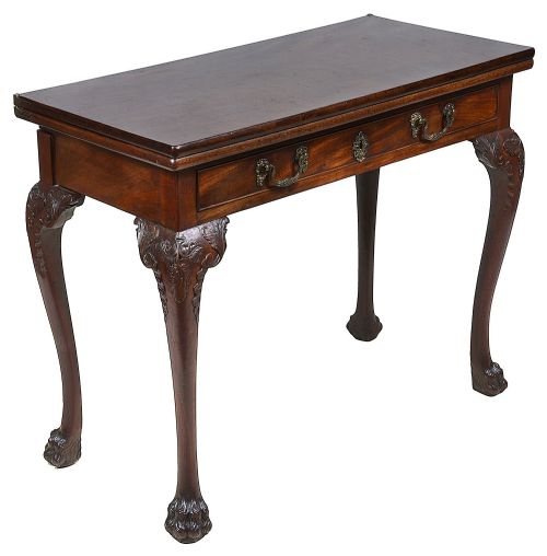 GEORGE II PERIOD MAHOGANY CARD TABLE - ADDITIONAL PHOTO 1