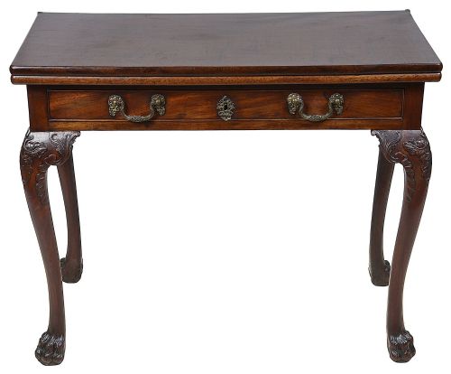 GEORGE II PERIOD MAHOGANY CARD TABLE - ADDITIONAL PHOTO 2