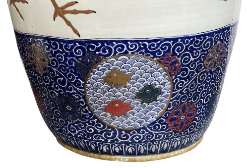 PAIR MONUMENTAL JAPANESE IMARI VASES 19TH CENTURY - ADDITIONAL PHOTO 13