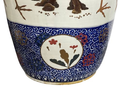 PAIR MONUMENTAL JAPANESE IMARI VASES 19TH CENTURY - ADDITIONAL PHOTO 14