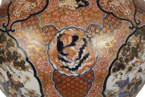 FINE QUALITY JAPANESE IMARI BOTTLE VASE MEIJI PERIOD - ADDITIONAL PHOTO 6