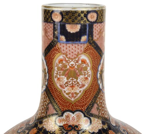 FINE QUALITY JAPANESE IMARI BOTTLE VASE MEIJI PERIOD - ADDITIONAL PHOTO 7