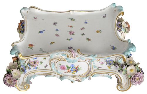 MEISSEN PORCELAIN 19TH CENTURY MANTLE CLOCK - ADDITIONAL PHOTO 8