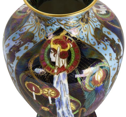 WEDGEWOOD FAIRY LUSTA VASE 1920 - ADDITIONAL PHOTO 3