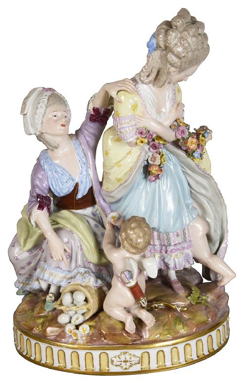 19TH CENTURY MEISSEN 'BROKEN EGGS'