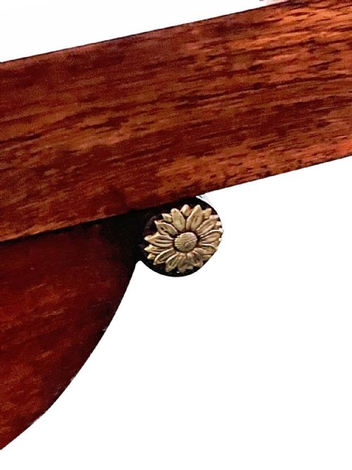 REGENCY PERIOD BRASS INLAID LIBRARY TABLE CIRCA 1820 - ADDITIONAL PHOTO 8