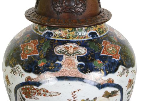 18TH CENTURY JAPANESE ARITA IMARI PORCELAIN VASE CIRCA 1780 - ADDITIONAL PHOTO 2