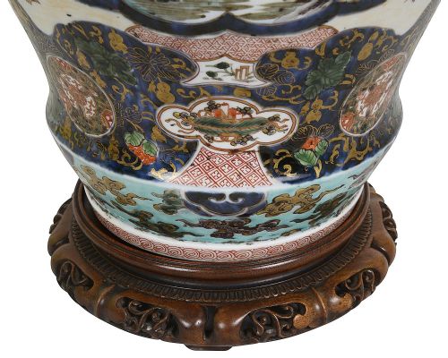 18TH CENTURY JAPANESE ARITA IMARI PORCELAIN VASE CIRCA 1780 - ADDITIONAL PHOTO 4