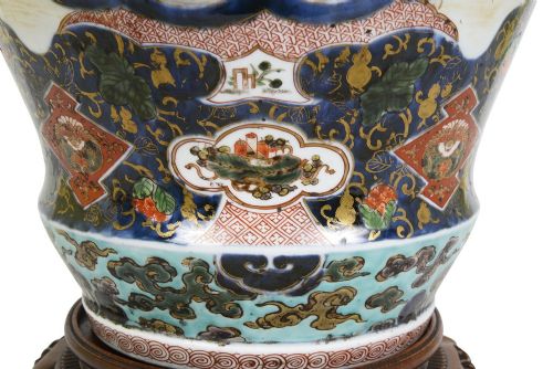 18TH CENTURY JAPANESE ARITA IMARI PORCELAIN VASE CIRCA 1780 - ADDITIONAL PHOTO 9
