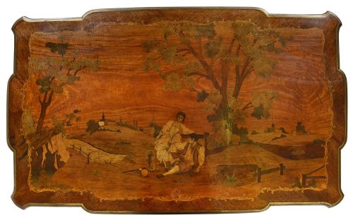 19TH CENTURY FRENCH MARQUETRY INLAID CENTRE TABLE - ADDITIONAL PHOTO 3