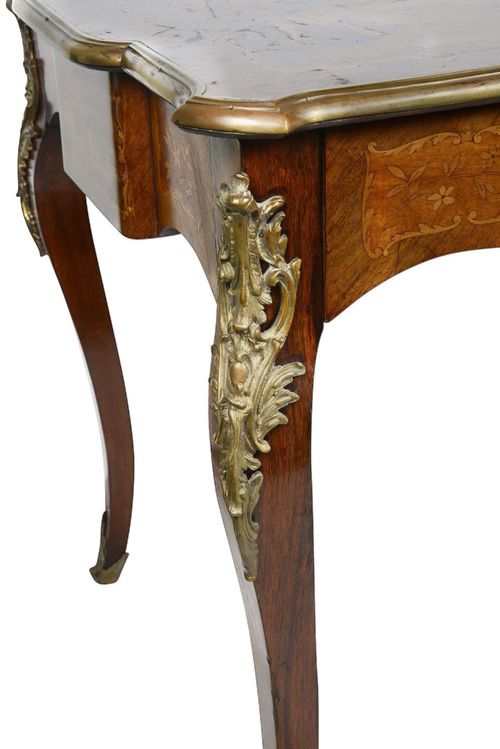 19TH CENTURY FRENCH MARQUETRY INLAID CENTRE TABLE - ADDITIONAL PHOTO 5