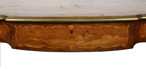 19TH CENTURY FRENCH MARQUETRY INLAID CENTRE TABLE - ADDITIONAL PHOTO 9