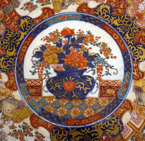 JAPANESE IMARI PLATE CIRCA 1890 55CM DIA - ADDITIONAL PHOTO 1