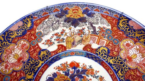 JAPANESE IMARI PLATE CIRCA 1890 55CM DIA - ADDITIONAL PHOTO 2
