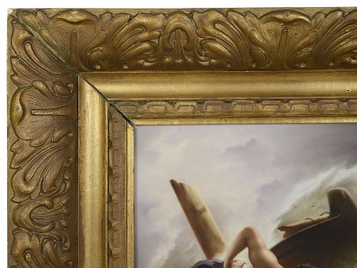'KISS OF THE WAVE' KPM PORCELAIN PLAQUE CIRCA 1880 - ADDITIONAL PHOTO 2