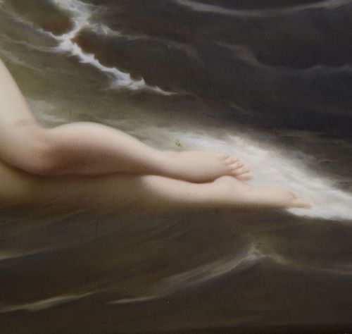 'KISS OF THE WAVE' KPM PORCELAIN PLAQUE CIRCA 1880 - ADDITIONAL PHOTO 4