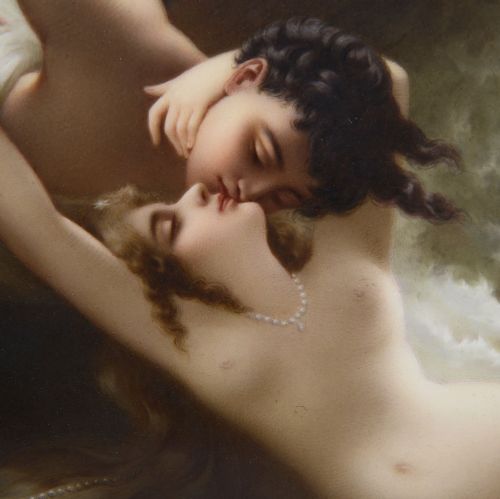 'KISS OF THE WAVE' KPM PORCELAIN PLAQUE CIRCA 1880 - ADDITIONAL PHOTO 6