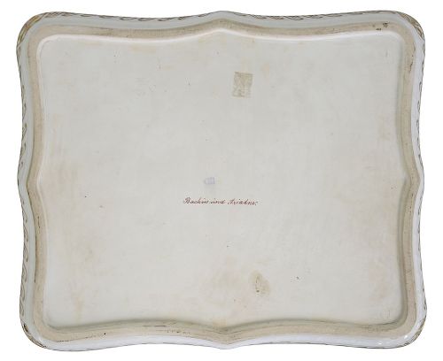 VIENNA PORCELAIN TRAY DEPICTING BACCHUS ARIADNE C19TH - ADDITIONAL PHOTO 6