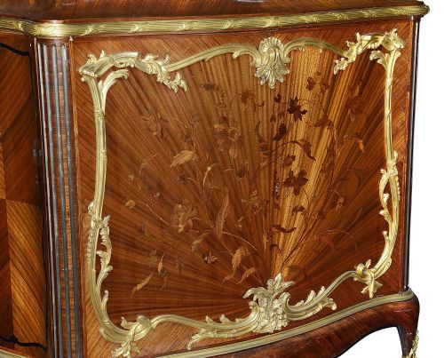 FRENCH LOUIS XVI STYLE SIDE CABINET BY PAUL SORMANI CIRCA 1890 - ADDITIONAL PHOTO 2