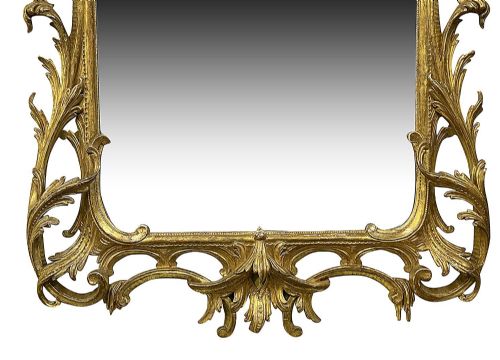 PAIR CHINESE CHIPPENDALE STYLE WALL MIRRORS C19TH - ADDITIONAL PHOTO 4