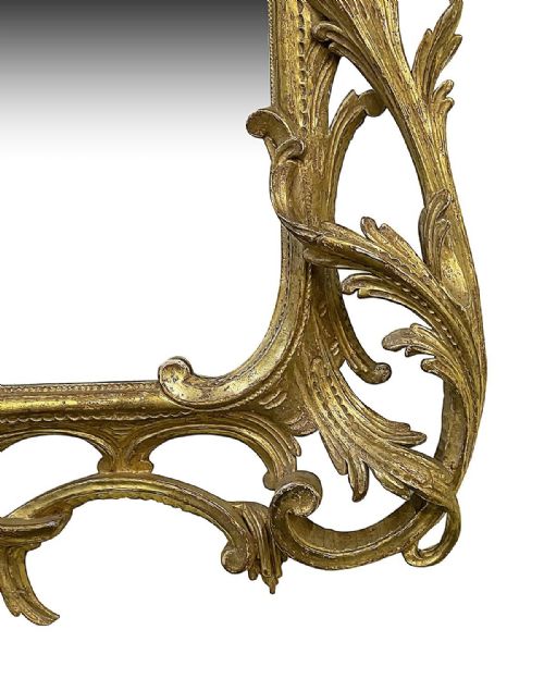 PAIR CHINESE CHIPPENDALE STYLE WALL MIRRORS C19TH - ADDITIONAL PHOTO 6