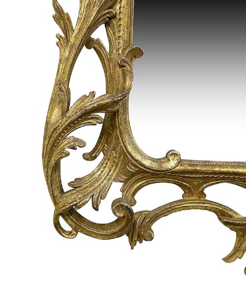 PAIR CHINESE CHIPPENDALE STYLE WALL MIRRORS C19TH - ADDITIONAL PHOTO 7